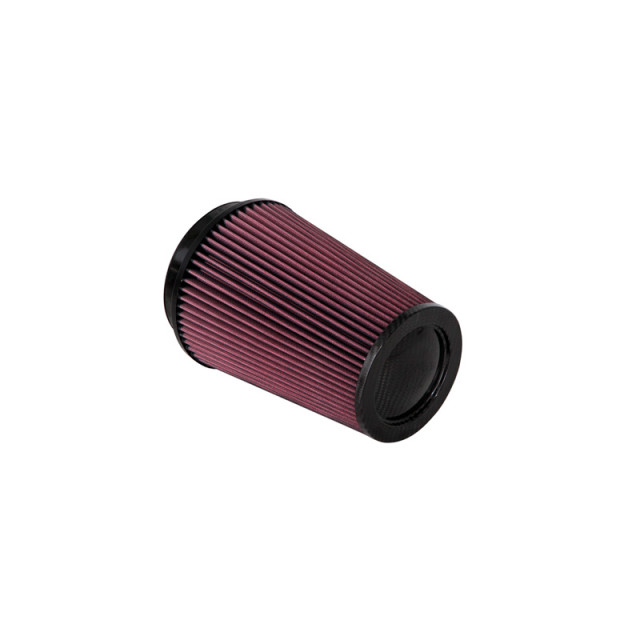 K&N Universeel filter - carbonvezel top - 127mm aansluiting, 165mm bodem, 127mm top, 224mm hoogte (RP-2815)