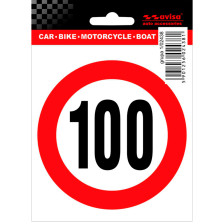 AutoTattoo Sticker Speed Limit 100km - 9,5x10cm