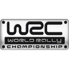 Aluminium Embleem/Logo - WRC - 5,5x2,5cm