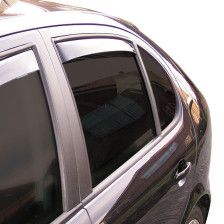 Zijwindschermen Master Dark (achter)  Volkswagen Touareg 2002-2009