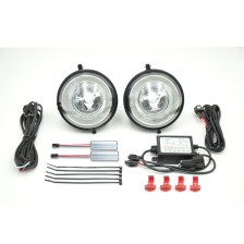 Set Bumper Dagrijdlampen (DRL)  Mini R55-R59 2006-2014 / Countryman R60 / Paceman R61 - Zwart