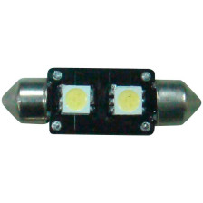 Festoon Lamp 2Q SMD Xenon-Optiek 10x43mm 12V, per stuk, met CAN-bus ondersteuning