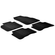 Rubbermatten  Volkswagen Golf IV 5 deurs/Bora/Beetle & Seat Leon/Toledo 1M & Skoda Octavia I (T profiel 4-delig + montageclips)