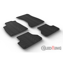 Rubbermatten  Audi A4 2015-2021 & FL 2021- (T profiel 4-delig + montageclips)