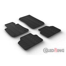 Rubbermatten  BMW 3 serie E90/E91 2005-2012 (T profiel 4-delig + montageclips)