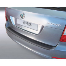 ABS Achterbumper beschermlijst passend voor Skoda Superb Combi 2009-2012 Zwart