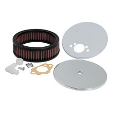 "K&N carburateur luchtfilter rond voor SU/SU Hitachi 1.25"" HS2, gat buiten het midden, diameter 150 mm, Montagehoogte 47mm (56-1630)"