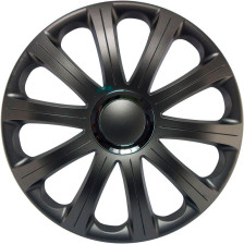 4-Delige J-Tec Wieldoppenset Modena R 16-inch grijs + chroom ring