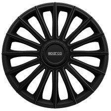 4-Delige Sparco Wieldoppenset Treviso 13-inch zwart