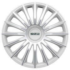 4-Delige Sparco Wieldoppenset Treviso 13-inch zilver