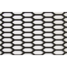 Kunststof Racegaas PP zwart - HEX 30x11mm - 150x30cm