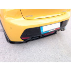 Achterbumperskirt (Diffuser) V.2 passend voor Peugeot 208 II 2019- (ABS Glanzend zwart)