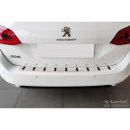 RVS Achterbumperprotector passend voor Peugeot 308 SW II 2013-2017 & Facelift 2017-2021 'STRONG EDITION'