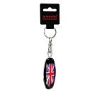 RVS sleutelhanger - Emblem/ Flag UK+PL