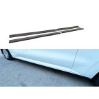 Set sideskirts passend voor Ford Transit Custom (V710) 2024- (ABS Glanzend zwart)