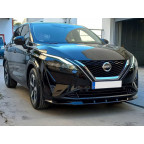 Voorspoiler passend voor Nissan Qashqai III (J12) 2021- (ABS Glanzend zwart)