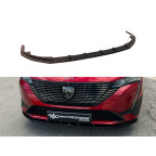 Voorspoiler passend voor Peugeot 308 III HB & SW 2021- (ABS glanzend zwart)