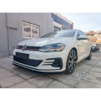 Voorspoiler passend voor Volkswagen Golf 7.5 GTI 2017-2020 (ABS Glanzend zwart)