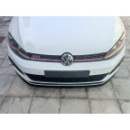 Voorspoiler passend voor Volkswagen Golf 7.5 GTI 2017-2020 (ABS Glanzend zwart)