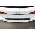 Zwart RVS Achterbumperprotector passend voor Audi A4 Avant B9 (incl. S-Line) 2015-2019 & Facelift 2019- 'STRONG EDITION'