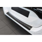 Zwart RVS Achterbumperprotector passend voor Mazda 2 Hybrid 2022- 'Ribs'