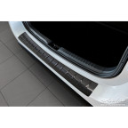 Zwart RVS Achterbumperprotector passend voor Mazda 2 Hybrid 2022- 'Ribs'