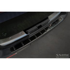 Zwart RVS Achterbumperprotector passend voor Volkswagen Transporter T5 2003-2015 incl. Multivan/Caravelle 'STRONG EDITION'