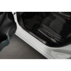 Zwart RVS Instaplijsten passend voor Nissan Leaf II 2017- - 'Lines' - 4-delig