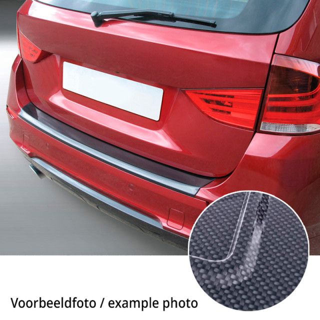 ABS Achterbumper beschermlijst passend voor BMW X1 (U11) 'M' Sport 2022- Carbon Look
