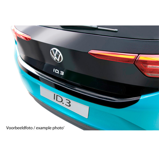 ABS Achterbumper beschermlijst passend voor Volkswagen Polo 6C 3/5 deurs 2014-2017 Glanzend zwart