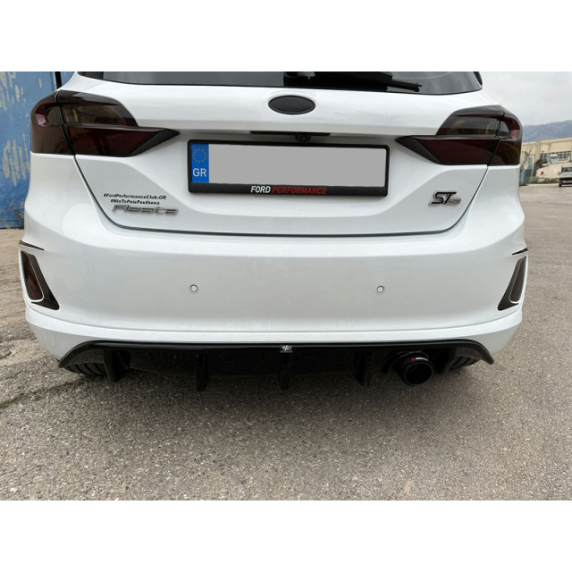 Achterbumperskirt (Diffuser) passend voor Ford Fiesta VIII ST-Line 2017- (ABS)