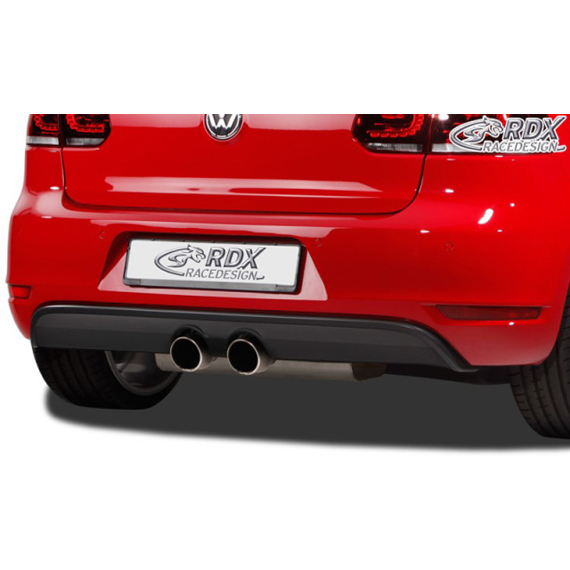 Achterbumperskirt (Diffuser) passend voor Volkswagen Golf VI GTI/ GTD 2007-2013 (GFK)