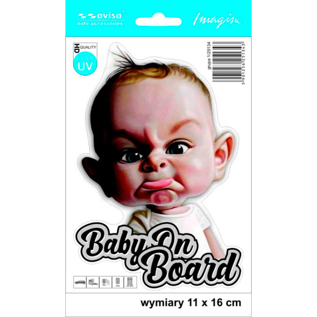 Auto Tattoo Sticker Baby On Board - 11x16cm