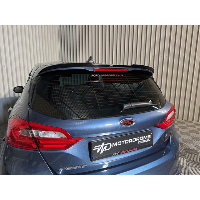 Dakspoiler (Spoiler Cap) passend voor Ford Fiesta HB VII 2017- (ABS Glanzend zwart)