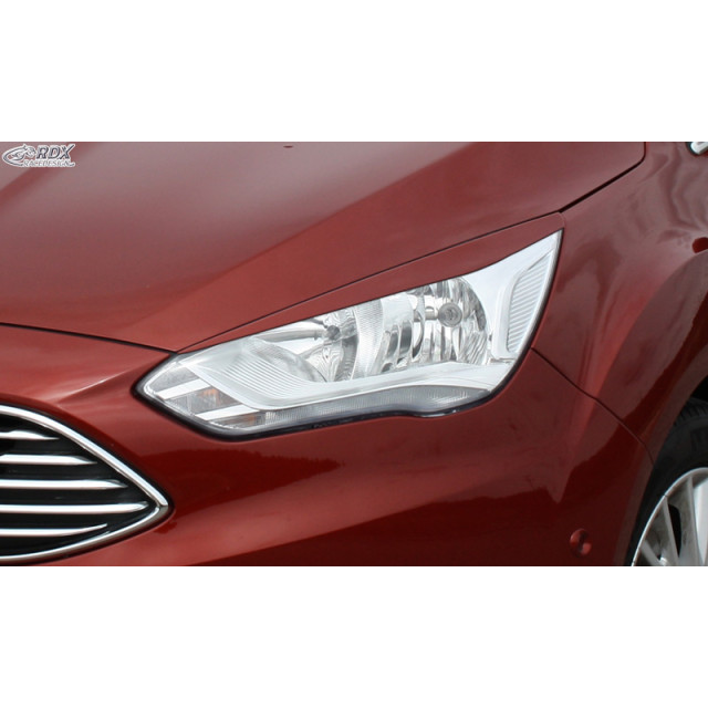 Koplampspoilers passend voor Ford C-Max Facelift 2015-2019 (ABS)