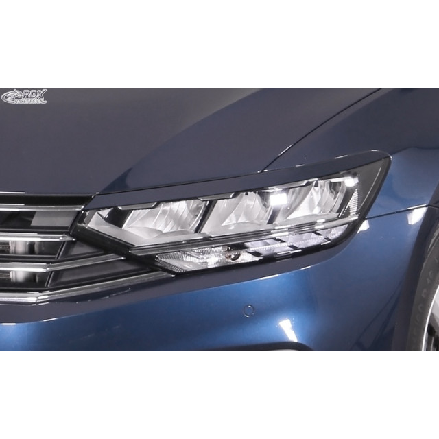 Koplampspoilers passend voor Volkswagen Passat 3G B8 2014-2019 & 2019- (ABS)