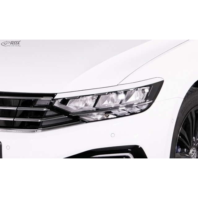 Koplampspoilers passend voor Volkswagen Passat 3G B8 2014-2019 & 2019- (ABS)