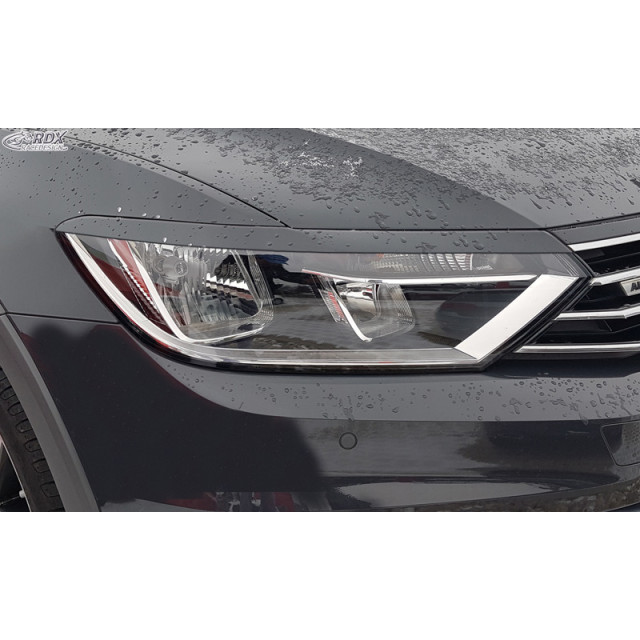 Koplampspoilers passend voor Volkswagen Passat 3G B8 2014-2019 & 2019- (ABS)