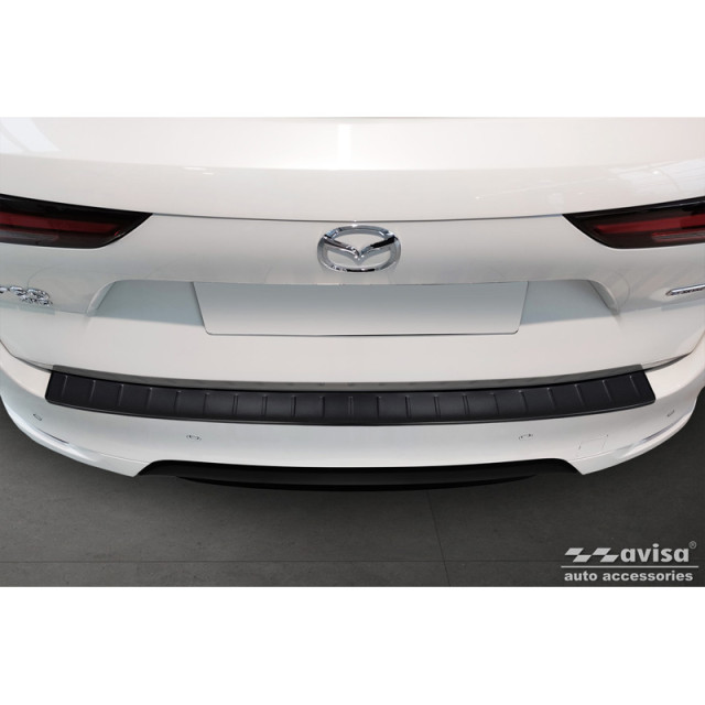 Matzwart RVS Achterbumperprotector passend voor Mazda CX-60 (KH_) 2022- 'Ribs'