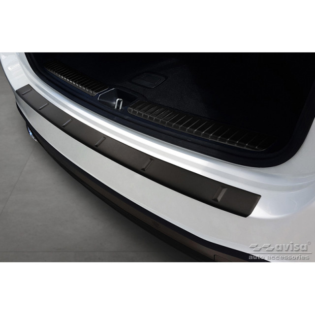 Matzwart RVS Achterbumperprotector passend voor Mercedes GLE II W167 & GLE II 53 AMG 2019- 'Ribs'