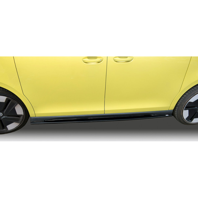 RGM Set Sideskirts passend voor Volkswagen ID. Buzz & ID. Buzz Cargo 2022- - Glanzend Zwart (ABS)