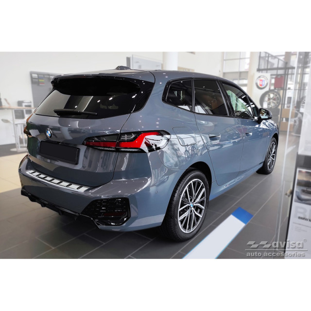 RVS Achterbumperprotector passend voor BMW 2-Serie (U06) Active Tourer (incl. M-Pakket) 2021- 'STRONG EDITION'