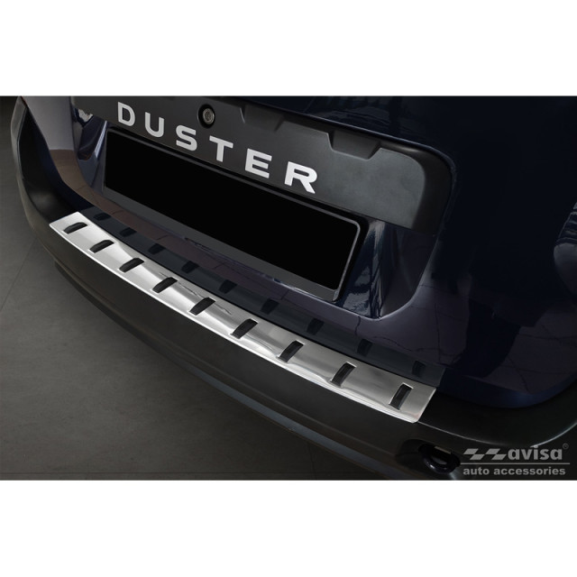 RVS Achterbumperprotector passend voor Dacia Duster 2010-2013 & Facelift 2013-2017 'STRONG EDITION'