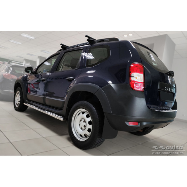 RVS Achterbumperprotector passend voor Dacia Duster 2010-2013 & Facelift 2013-2017 'STRONG EDITION'