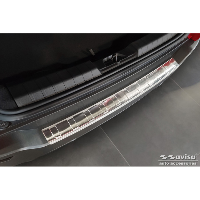 RVS Achterbumperprotector passend voor Jeep Avenger incl. EV 2023- 'Ribs'