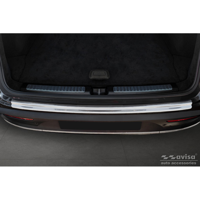 RVS Achterbumperprotector passend voor Mercedes EQC (N293) 2019- 'Ribs'