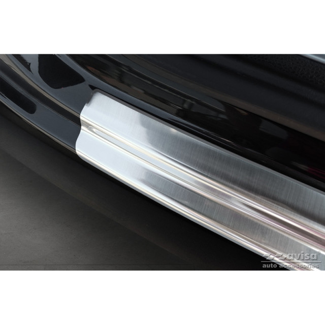 RVS Achterbumperprotector passend voor Mercedes EQC (N293) 2019- 'Ribs'