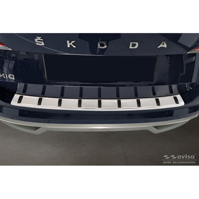 RVS Achterbumperprotector passend voor Skoda Kamiq 2019- 'STRONG EDITION'