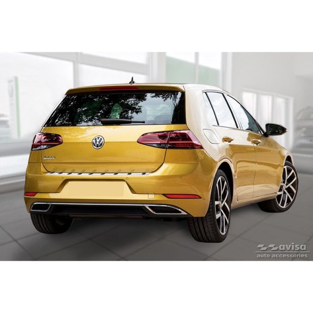 RVS Achterbumperprotector passend voor Volkswagen Golf VII HB 3/5-deurs 2012-2017 & Facelift 2017-2019 'STRONG EDITION'