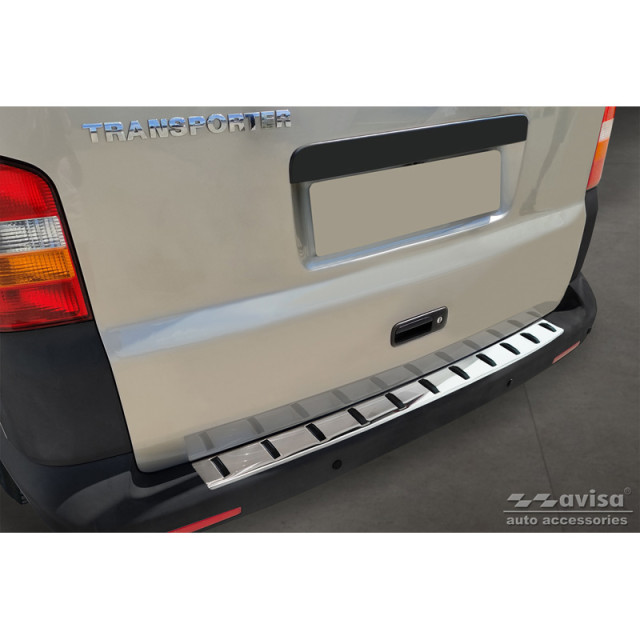 RVS Achterbumperprotector passend voor Volkswagen Transporter T5 2003-2015 incl. Multivan/Caravelle 'STRONG EDITION'